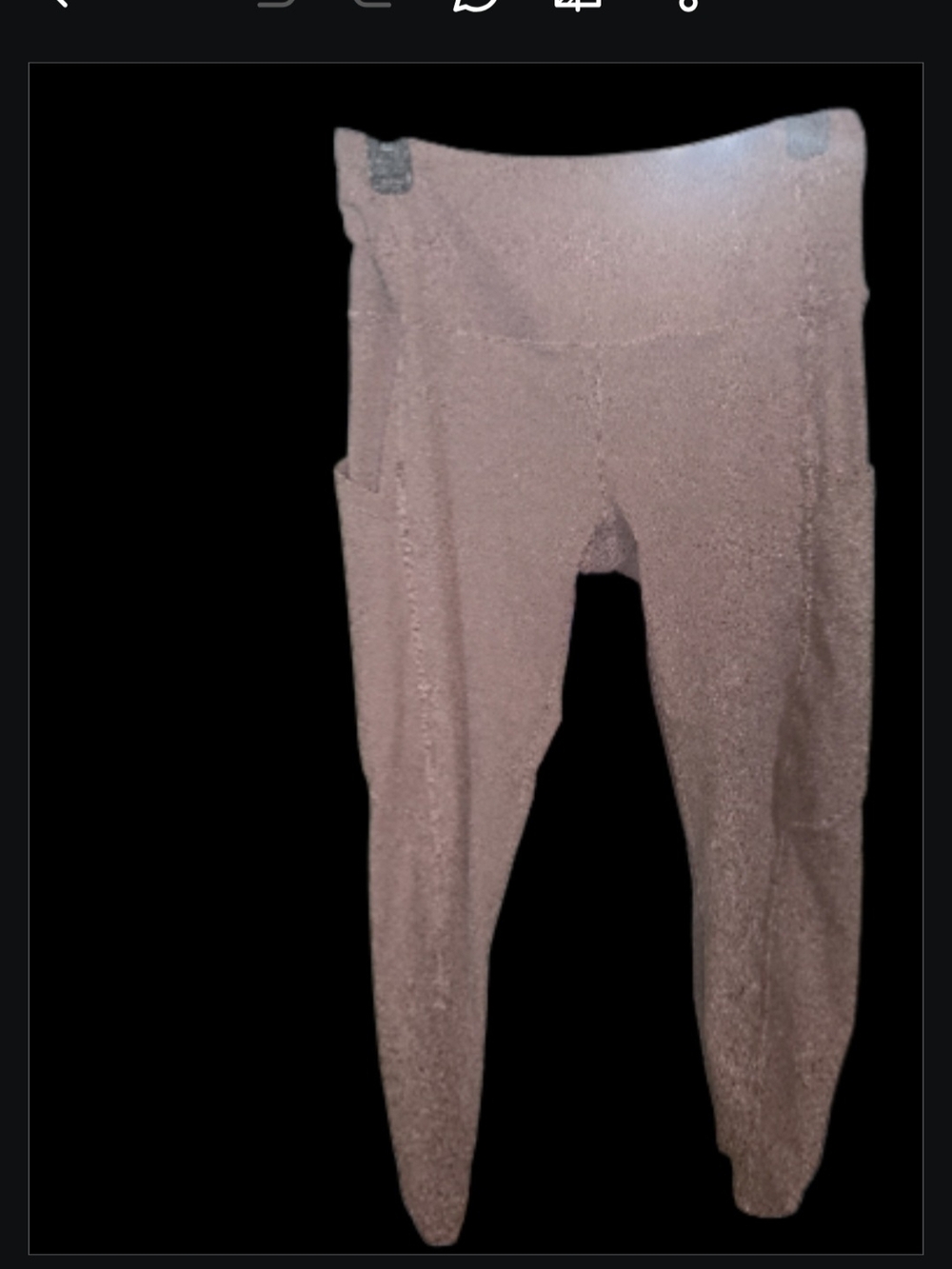NWOT Women's Boutique High-Waist 5 Pocket Leggings - Dusty Rose Sz M